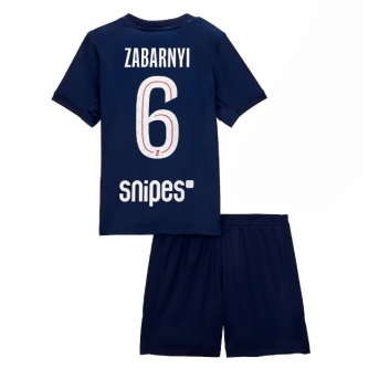 Billige Fotballdrakt Paris Saint-Germain Illia Zabarnyi #6 Replika Hjemmedraktsett Barn 2025-26 Kortermet (med bukser)